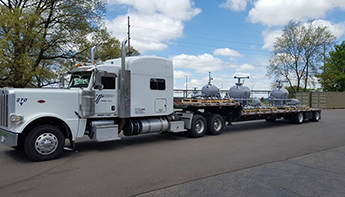 Loaded White Truck